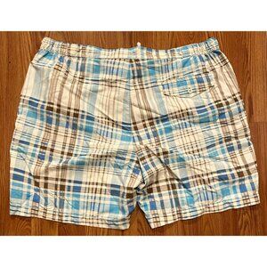 Tommy Bahama Relax Plaid Swim Trunks Mens XL Mesh Brief Lined Shorts